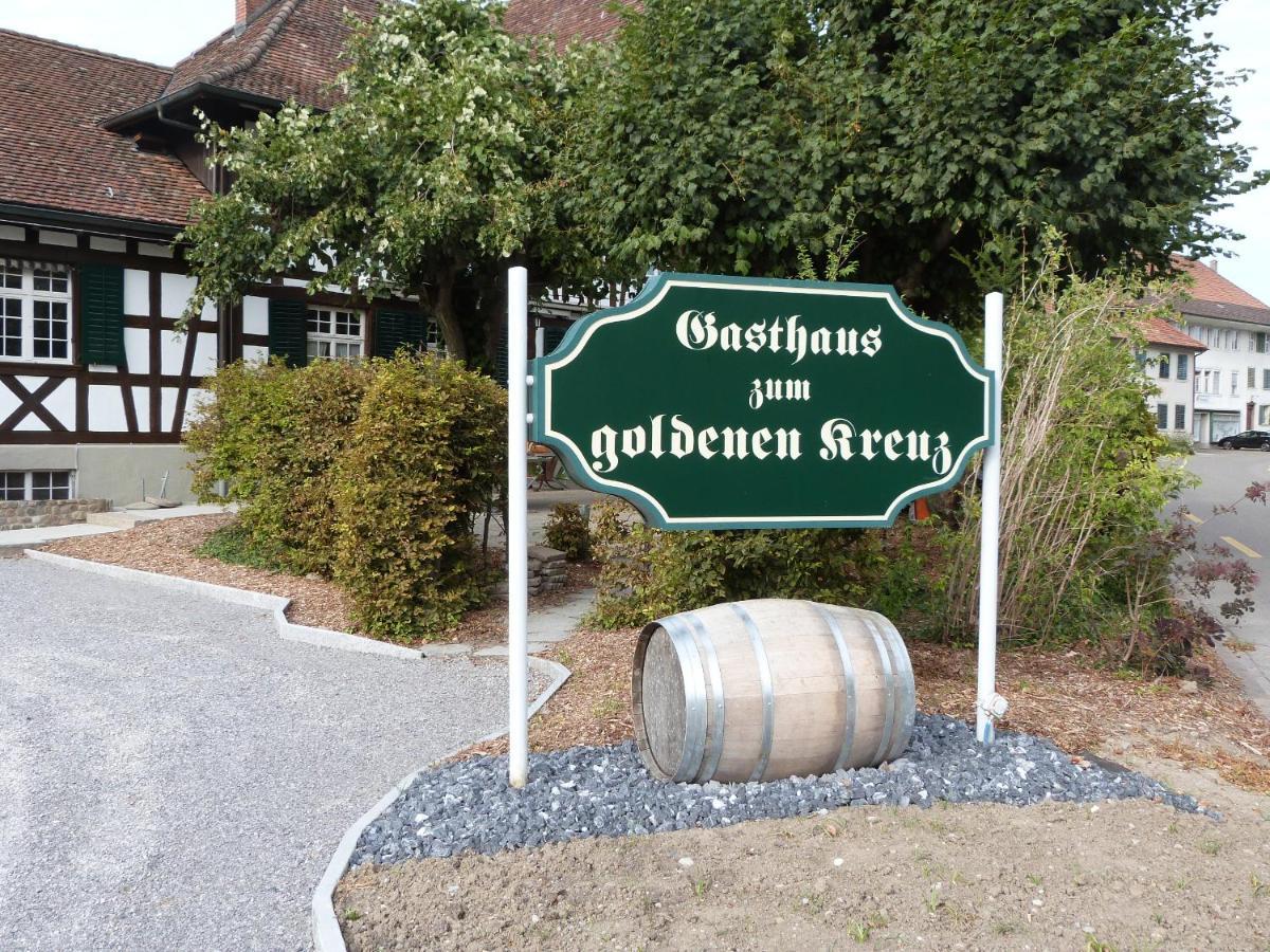 Gasthaus Zum Goldenen Kreuz Rafz Buitenkant foto