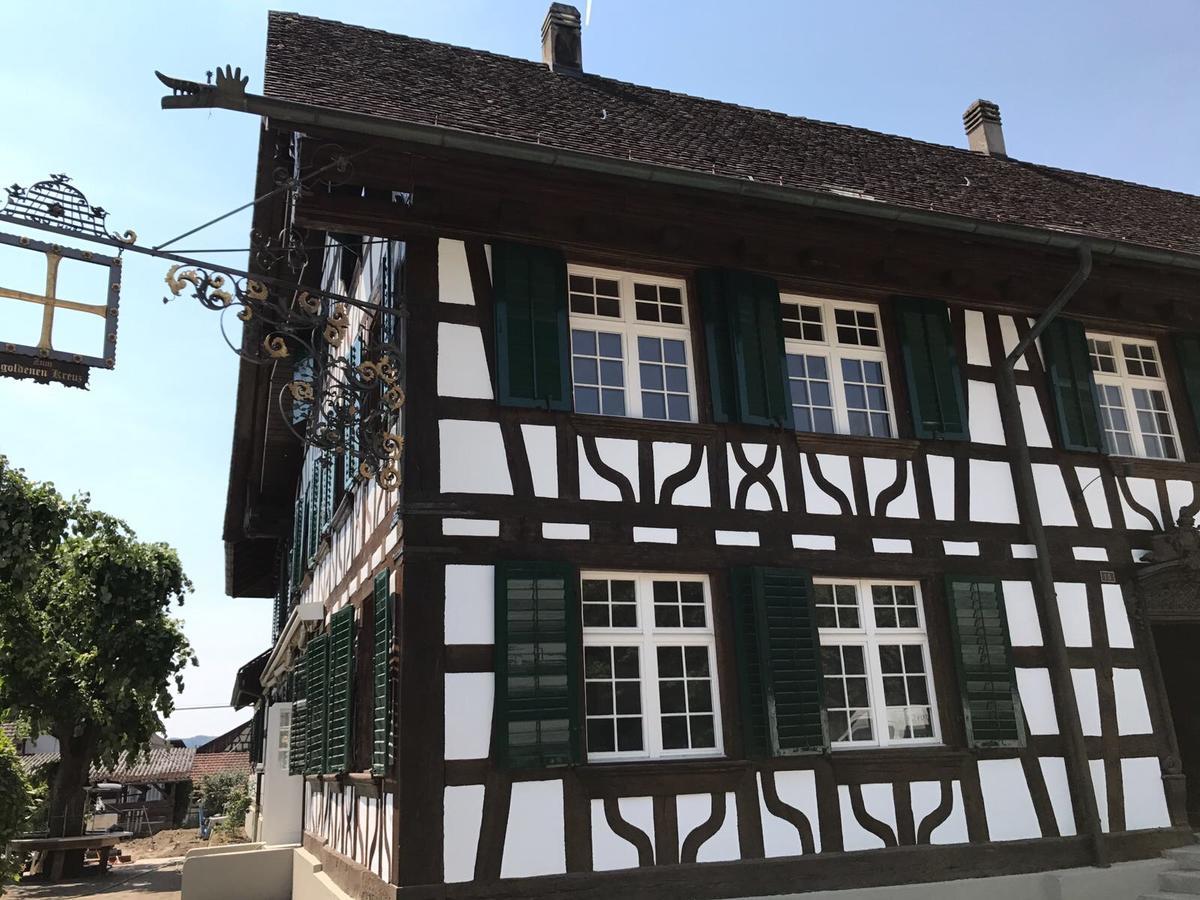 Gasthaus Zum Goldenen Kreuz Rafz Buitenkant foto